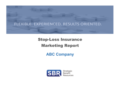 Sample+SBR+Stop Loss+Marketing+Report+ +ABC+Company+ Fully+Insured